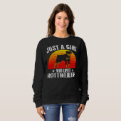 Sweatshirt Retro Just A Girl Who Loves Rottweilers 21 (Devant entier)
