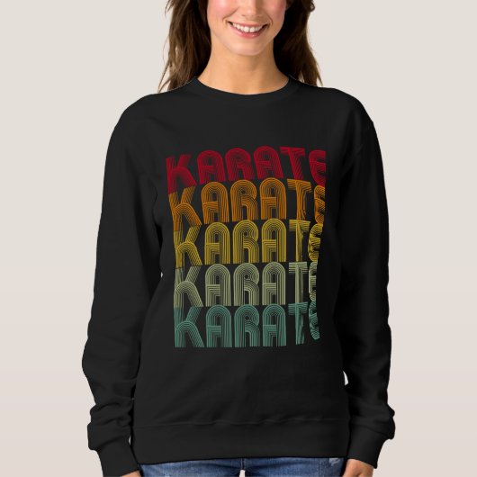 Sweatshirt Retro Karate Kung Fu Fighting  Karate Men Women (Devant)