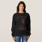 Sweatshirt Retro Let's Go Girls Enterrement de Vie de Jeune F (Devant entier)