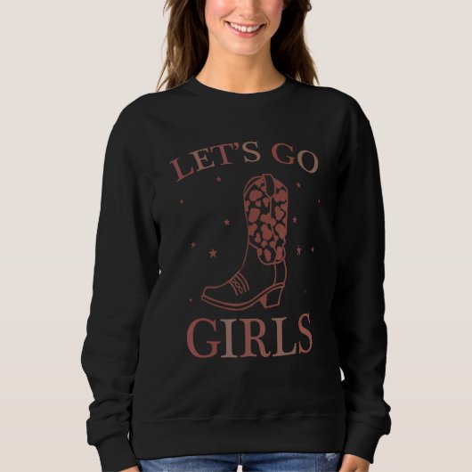 Sweatshirt Retro Let's Go Girls Enterrement de Vie de Jeune F (Devant)