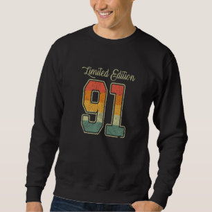 Sweatshirt Retro Limited Edition 91 Vintage 1991