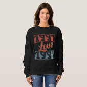 Sweatshirt Retro Love 1991 Original Edition Class Perfect Leg (Devant entier)