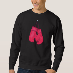 Sweatshirt Retro Love Red Boxing Gants Boxer Funny Boxer