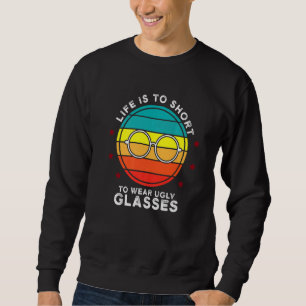 Sweatshirt Retro Lunettes moches Opticien Ophtalmologiste Con