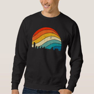 Sweatshirt Retro New York Albany Skyline Vintage Urban Skyscr