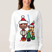 Sweatshirt Retro ornaments (Devant)