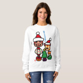 Sweatshirt Retro ornaments (Devant entier)
