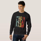 Sweatshirt Retro Outdoor Big Bass Fish - Fisherman, Men, Wome (Devant entier)