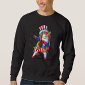 Sweatshirt Retro Patriotic USA I American Flag I Retro 4th Ju (Devant)
