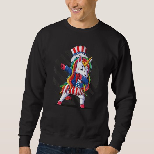 Sweatshirt Retro Patriotic USA I American Flag I Retro 4th Ju (Devant)