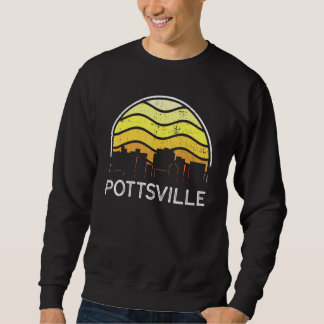 Sweatshirt Retro Pennsylvania Pottsville Visitors Skyline Vin
