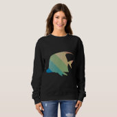 Sweatshirt Rétro poisson (Devant entier)