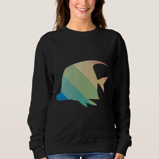 Sweatshirt Rétro poisson (Devant)