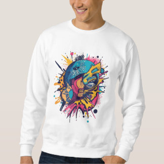 Sweatshirt Retro Pop Art Tee – Bold Youth Design