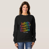 Sweatshirt Rétro Potentiel Infini Irrationnel Jour de Pi Math (Devant entier)