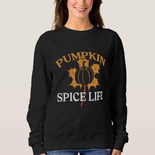 Sweatshirt Retro Pumpkin Spice Life Fall Autumn Family Thanks (Devant)