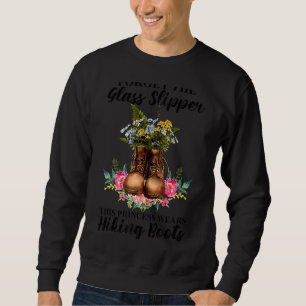 Sweatshirt Retro Randonnée Camping Girl Cette Princesse Porte