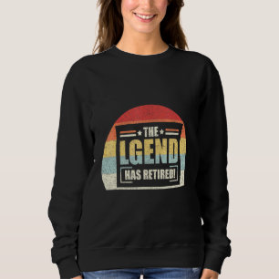 Sweatshirt Retro Retirement La Légende A Retraité Boss Manag