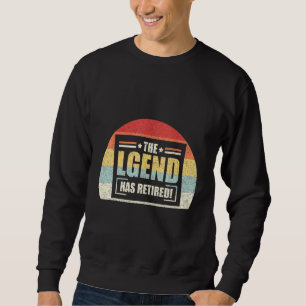Sweatshirt Retro Retirement La Légende A Retraité Boss Manag