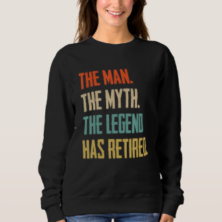 Sweatshirt Retro Retraité 2023 La légende du mythe de l'homme