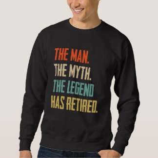 Sweatshirt Retro Retraité 2023 La légende du mythe de l'homme