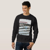 Sweatshirt Rétro-Rétro Ordinateur Glitch Geek programmeur Ne (Devant entier)