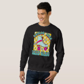 Sweatshirt Retro Rollin' In Third Grade Roller Skate Back T (Devant entier)