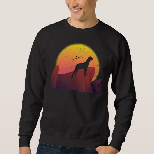 Sweatshirt Retro Rottweiler 23 (Devant)