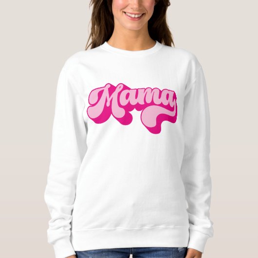 Sweatshirt Rétro Royal Purple Mama (Devant)