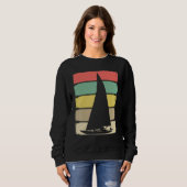 Sweatshirt Retro Sailboat Skipper Ship Catamaran Yacht Sail S (Devant entier)