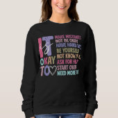 Sweatshirt Rétro Santé Mentale "C'est Okay" (Devant)
