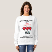 Sweatshirt Retro Sega Vibes Pixel Study No. 4 (Devant entier)