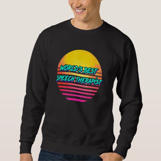 Sweatshirt Retro Speech Therapist (Devant)
