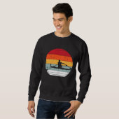 Sweatshirt Retro Style Rowing Funny Rower Boot Team Cadeau M (Devant entier)