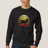 Sweatshirt Retro Sunset Cocker Spaniel Dog Thème Conception (Devant)
