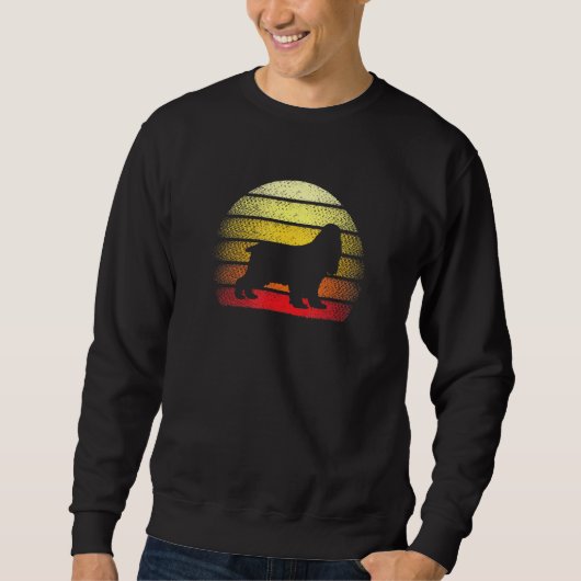 Sweatshirt Retro Sunset Cocker Spaniel Dog Thème Conception (Devant)
