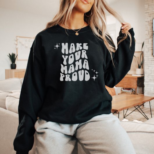 Sweatshirt Retro Super Fier ta maman
