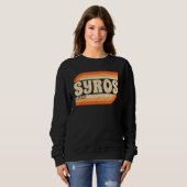 Sweatshirt Rétro Syros Grèce (Devant entier)