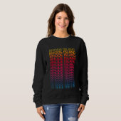 Sweatshirt Retro Usa Colorful State Nostalgale Rhode Island (Devant entier)