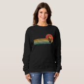 Sweatshirt Retro Vintage Beaver Animal Beaver Beaver Hunting (Devant entier)