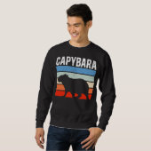 Sweatshirt Retro Vintage Capybara Cute Animal (Devant entier)