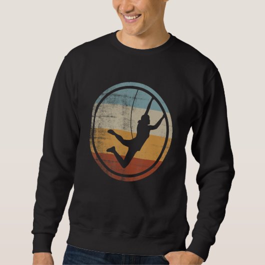Sweatshirt Retro Vintage Female Climber Mountain Climbing (Devant)