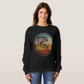Sweatshirt Retro Vintage Fishing Barracuda Fish (Devant entier)