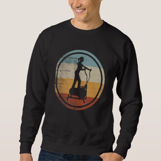 Sweatshirt Retro Vintage Gym Crosstrainer Cardio Training (Devant)