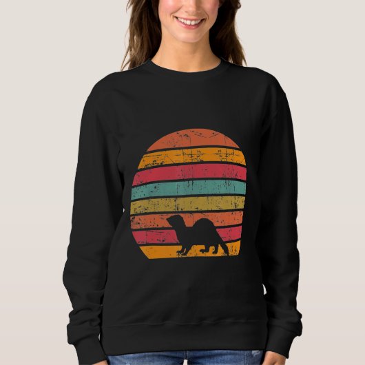 Sweatshirt Retro Vintage juste un Ferret présent (Devant)