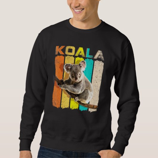 Sweatshirt Retro Vintage Koala Koala (Devant)