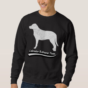 Sweatshirt Retro Vintage Labrador Retriever Team Chien Breeds