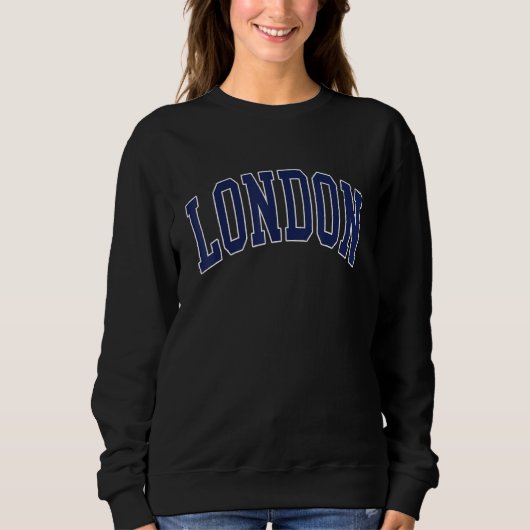 Sweatshirt Retro Vintage London England British UK Souvenir (Devant)