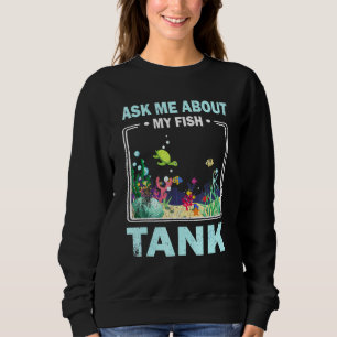 Sweatshirt Retro Vintage Me questionner sur mon aquarium Fish