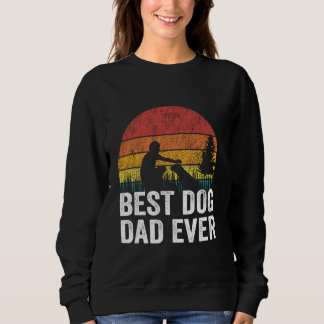 Sweatshirt rétro vintage Meilleur Chien Papa Jamais amusant A